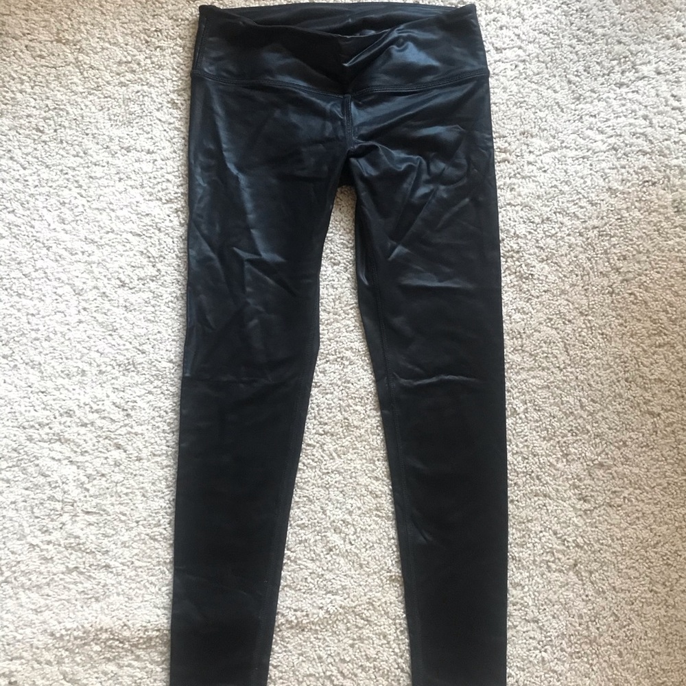 Faux leather leggings